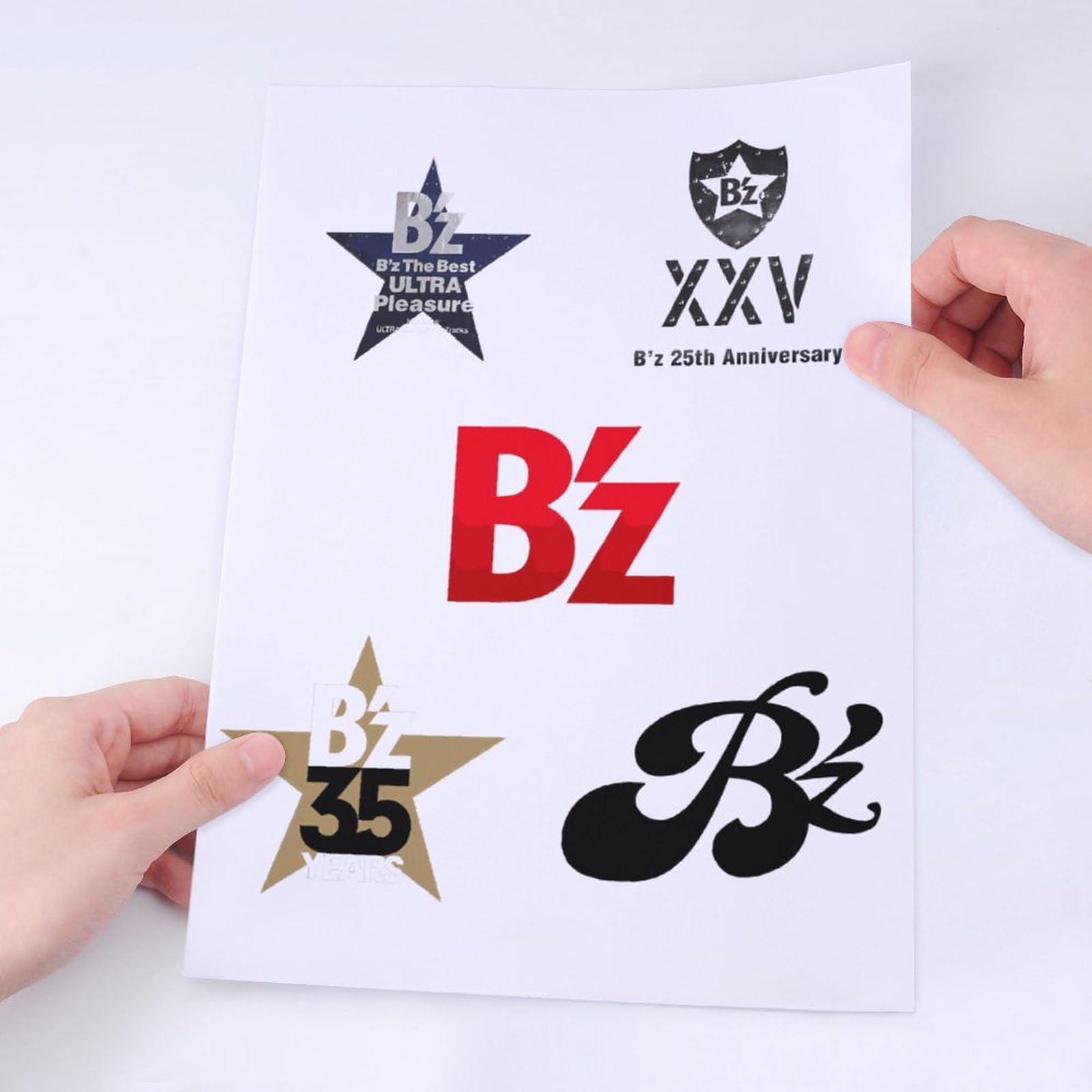 Amazon.co.jp: クリスタル ステッカー B'zバンド B'zバンド B'zバンド